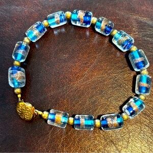 Lampwork & Czech Beaded Bracelet vintage